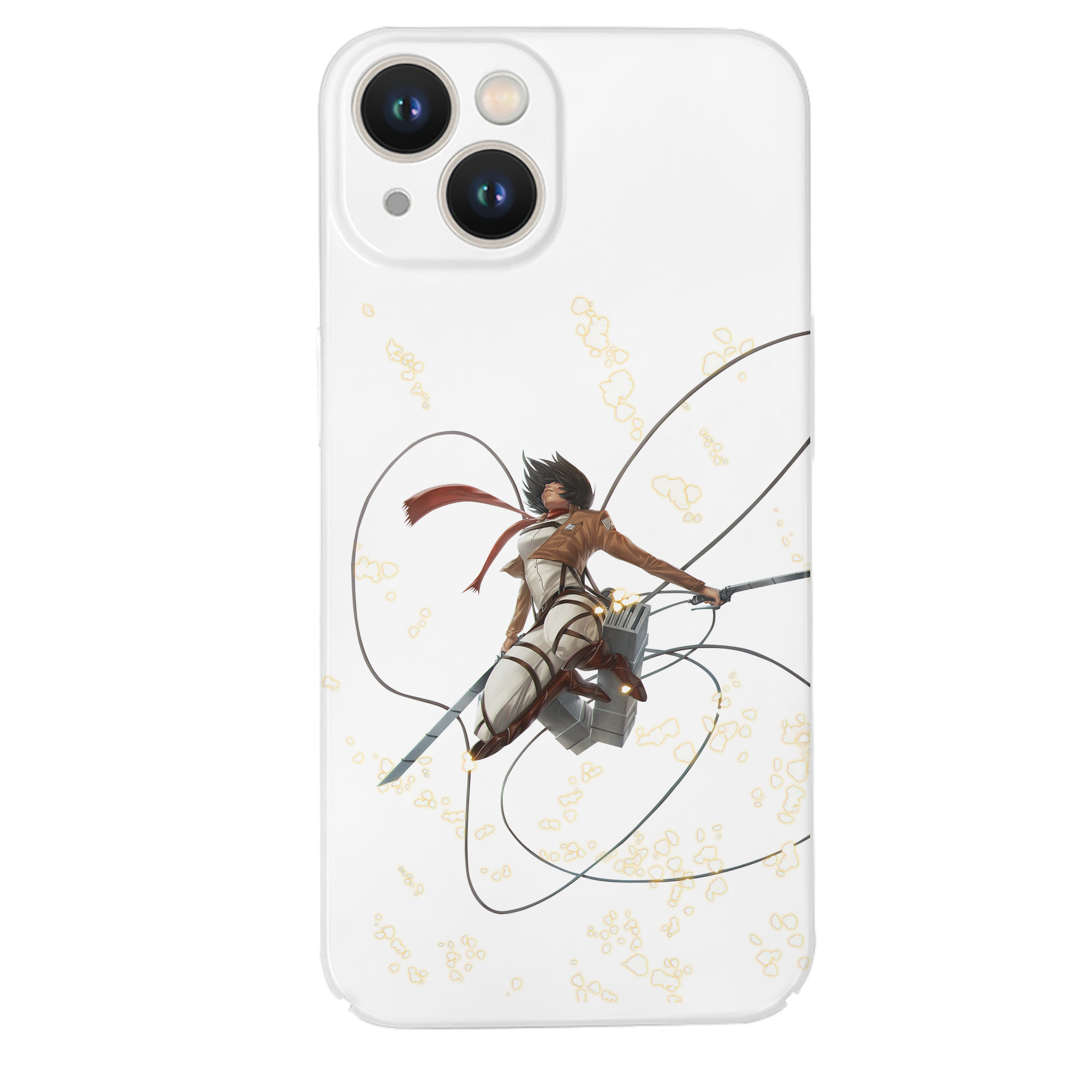 （画像用） 進撃の巨人 ミカサ·アッカーマン Attack on Titan Mikasa Ackerman 【iPhone 14シリーズ対応】ハードケース